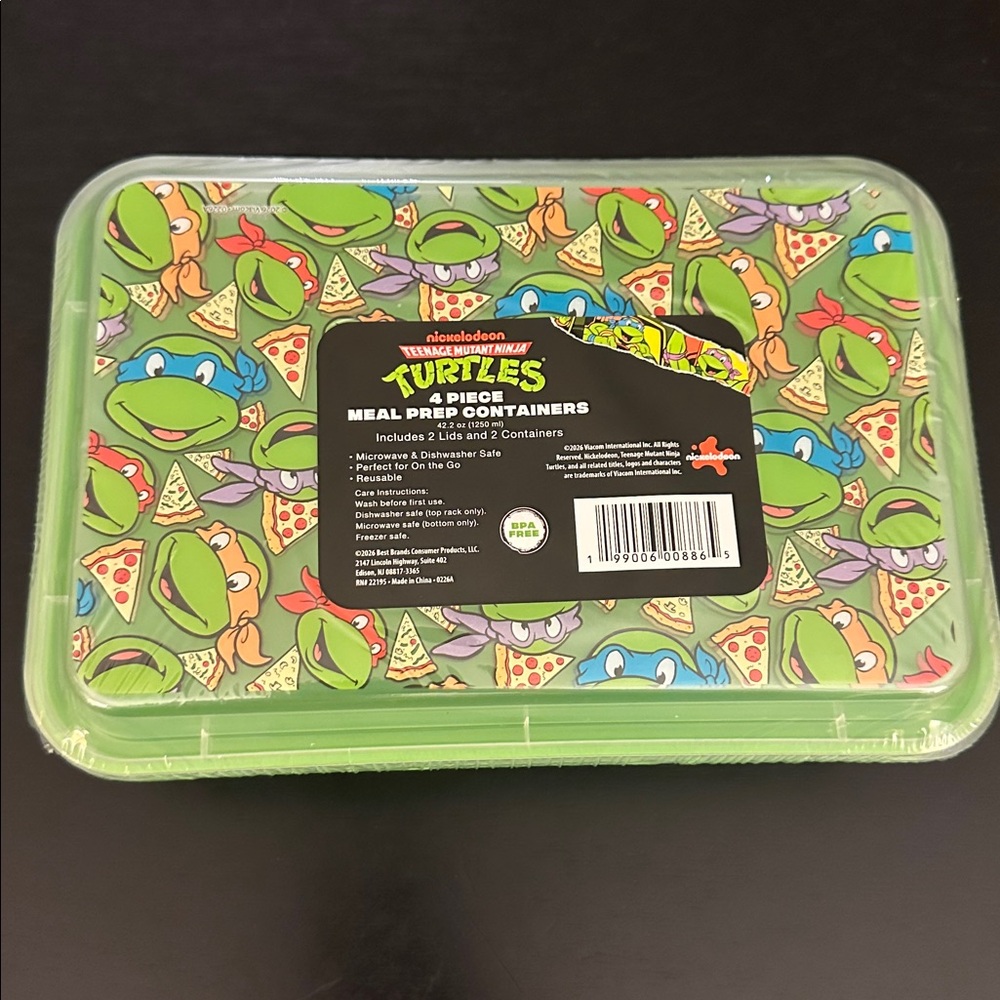 Nickelodeon Teenage Mutant Ninja Turtles Meal Prep Container set